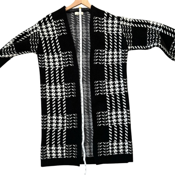 Entro Anthropologie Long Knit Cardigan Open Front Winter Sweater Small - Picture 15 of 15